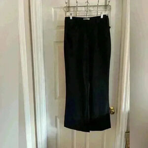 Pendleton Flare Trousers Pants Black Virgin Wool Pockets Belt loops Women’s 8